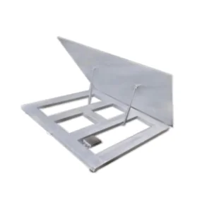 Plate-forme inox relevable SAURUS FLS avec vérins à gaz, plateau ouvert