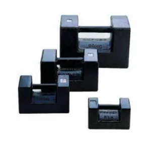Poids étalons rectangulaires en fonte laquée noire de classe M1